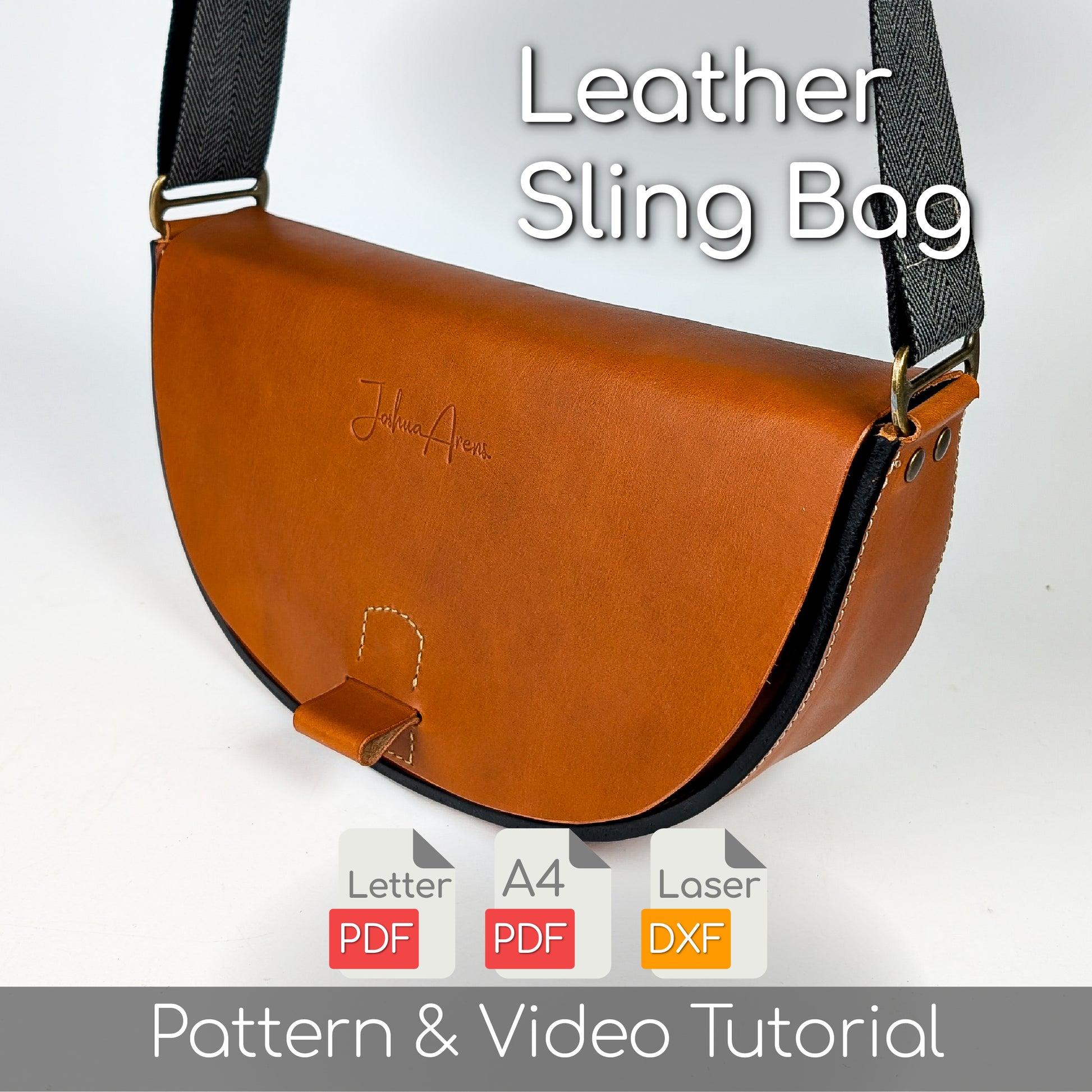 Half-Round Leather Sling Bag Pattern