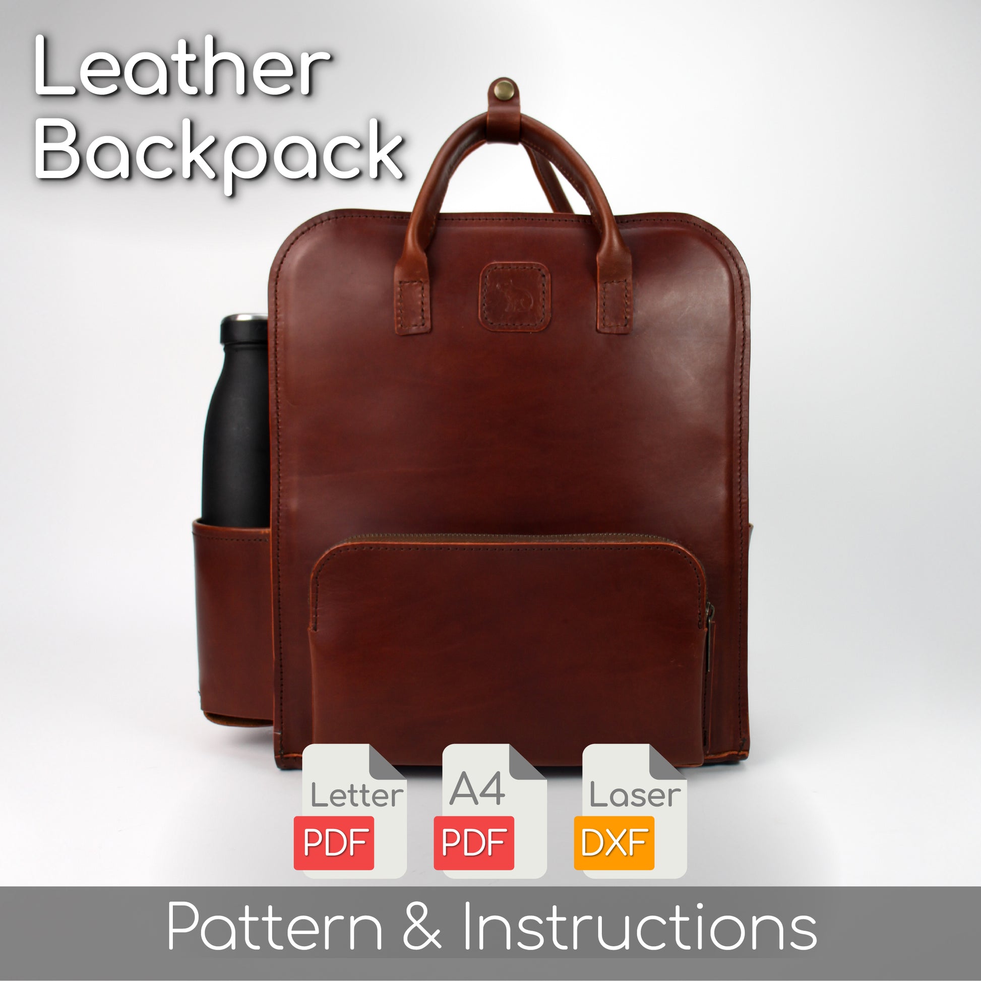 Leather Square Backpack Pattern