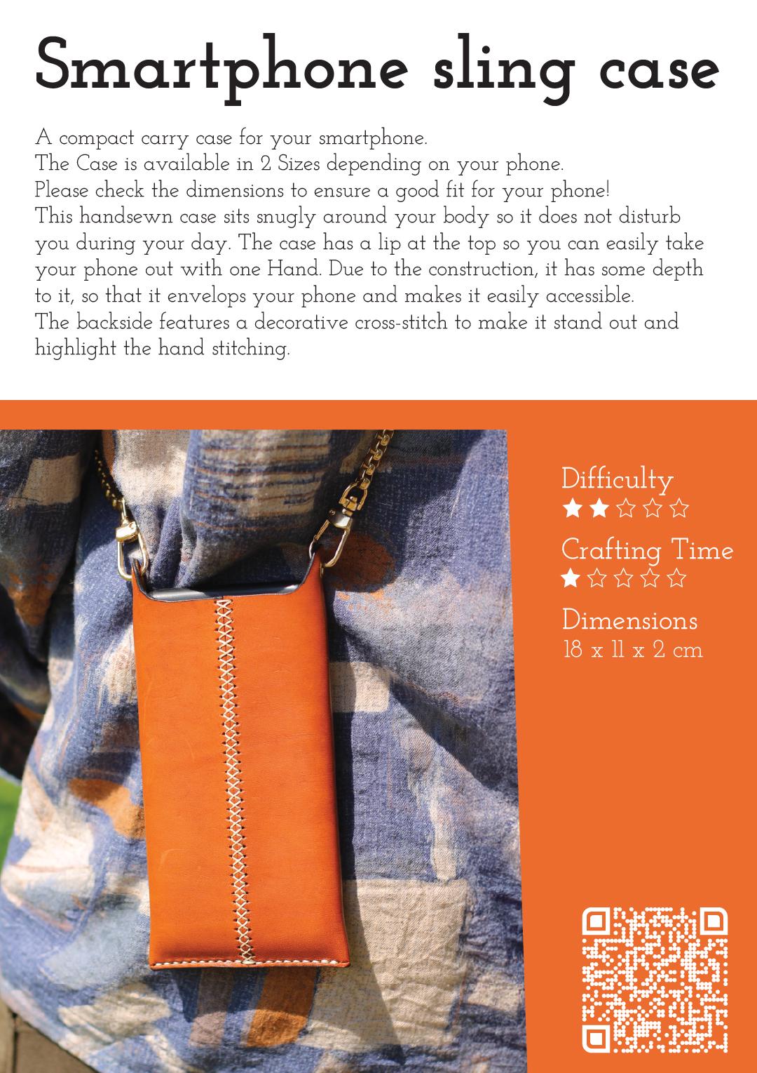 Smartphone Crossbody Sling Case Pattern
