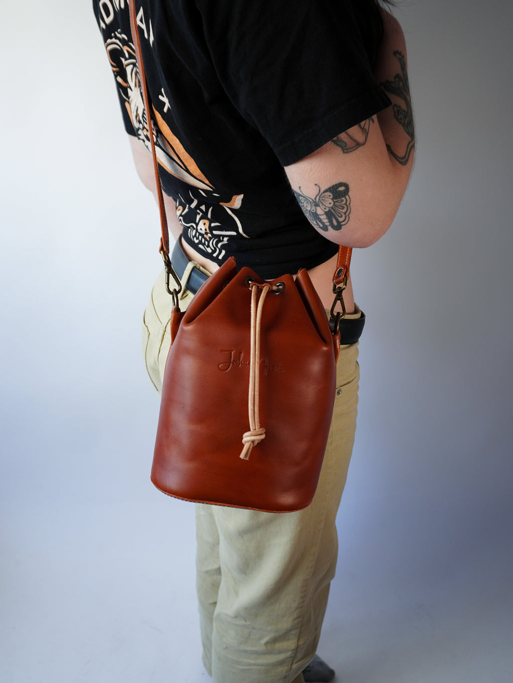 Leather Bucket Bag Pattern - 3 Different Sizes