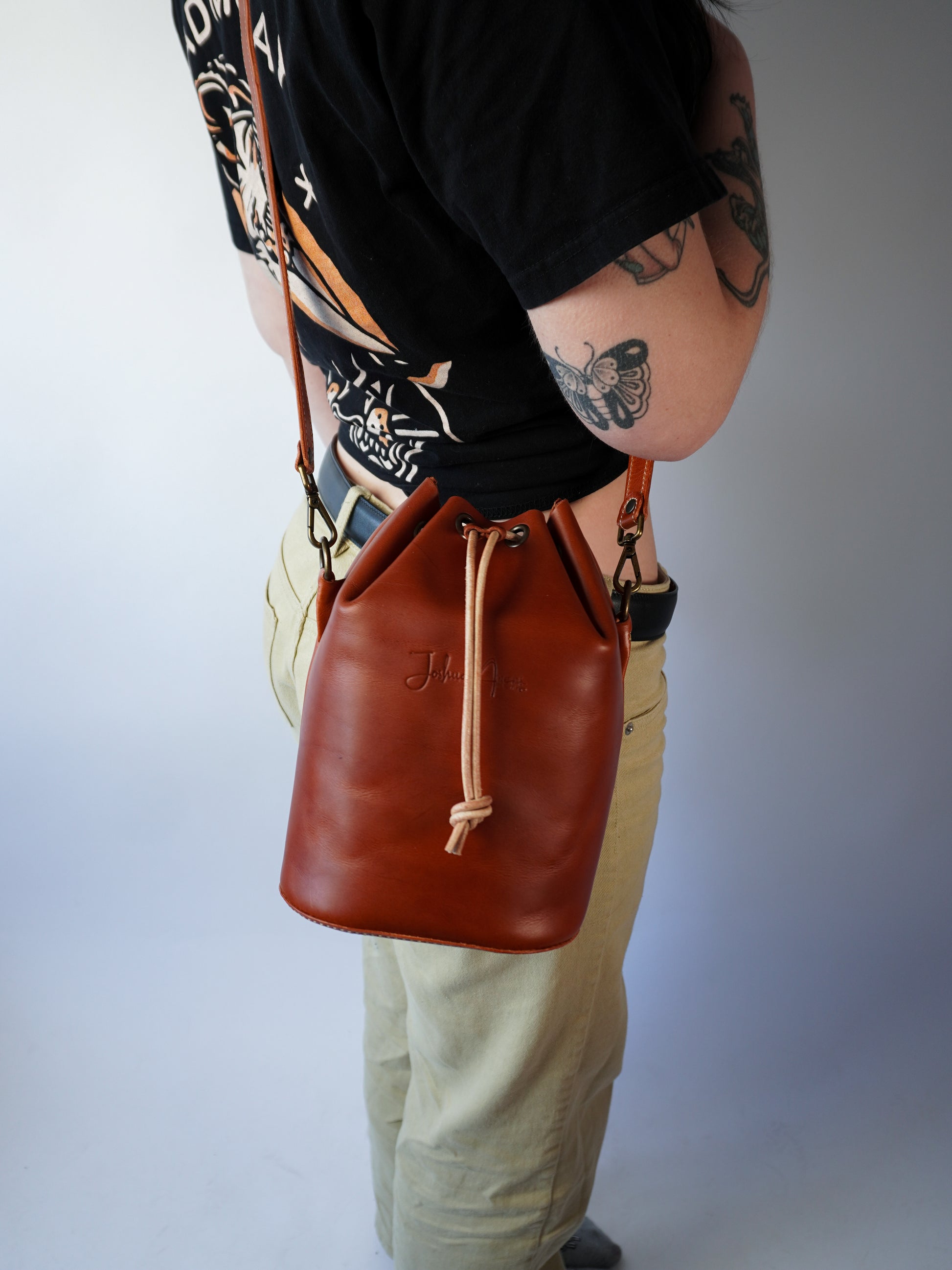 Leather Bucket Bag Pattern - 3 Different Sizes