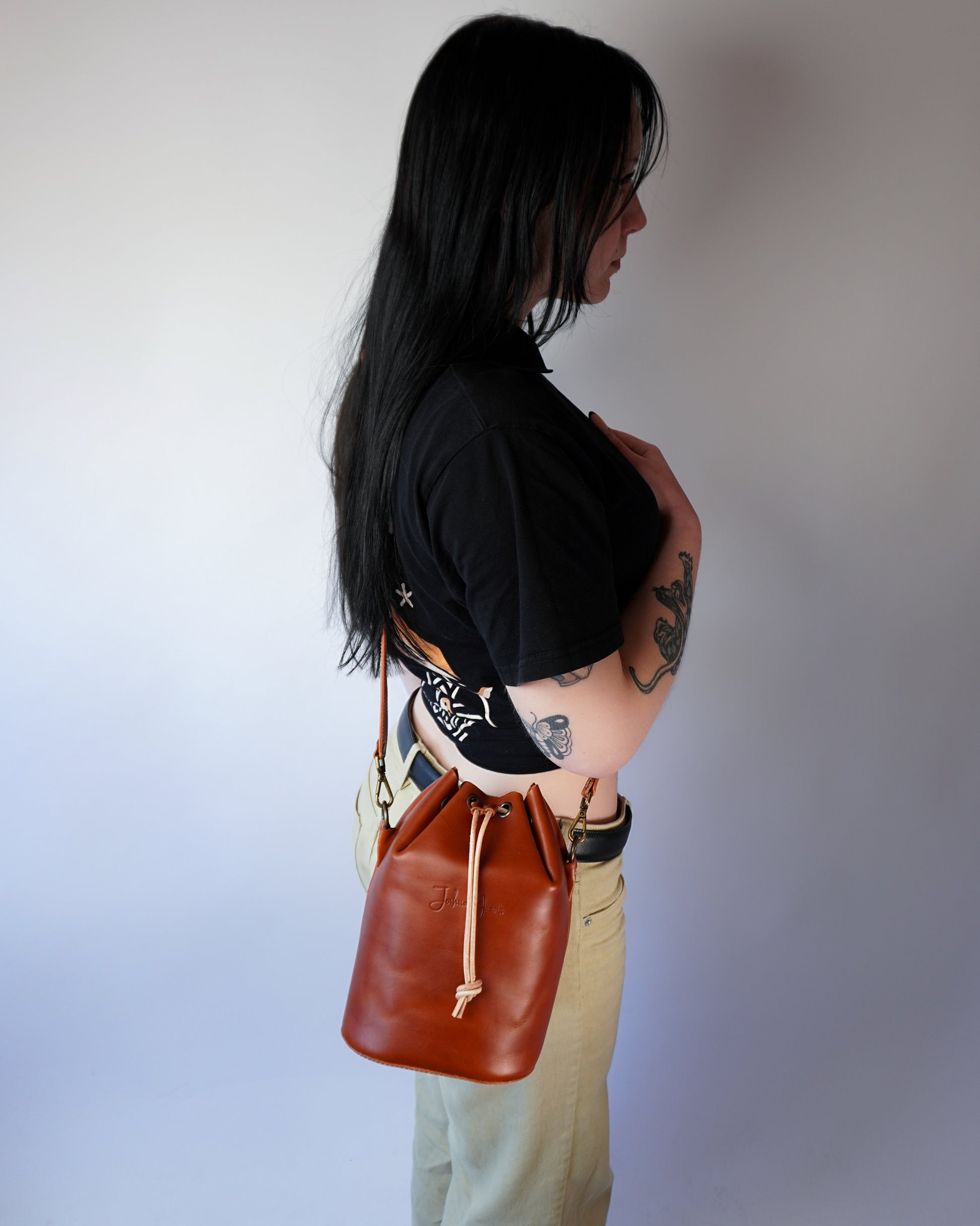 Leather Bucket Bag Pattern - 3 Different Sizes
