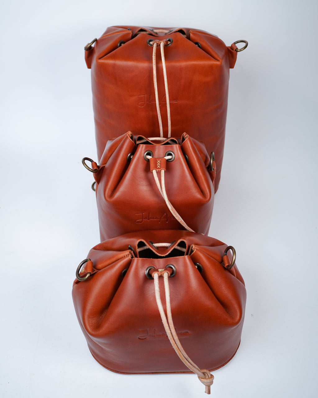 Leather Bucket Bag Pattern - 3 Different Sizes
