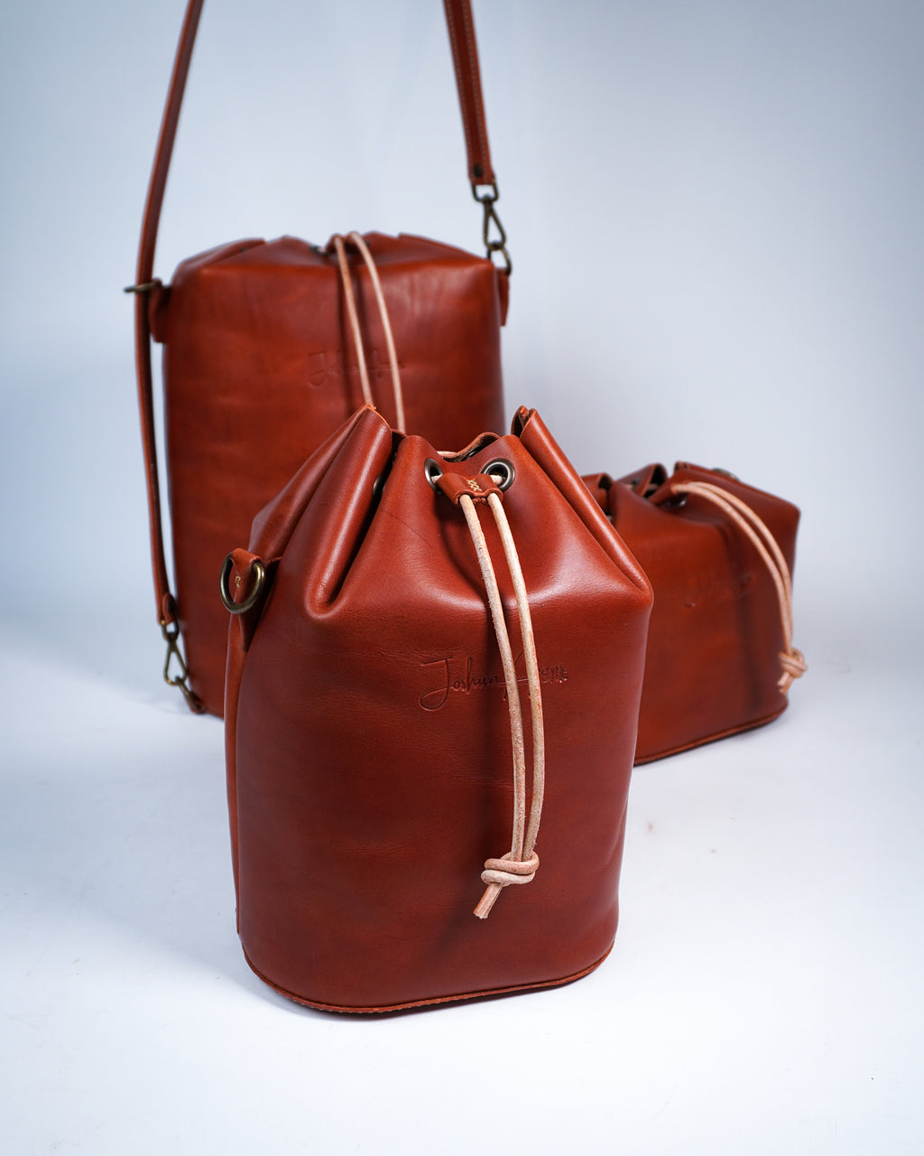 Leather Bucket Bag Pattern - 3 Different Sizes