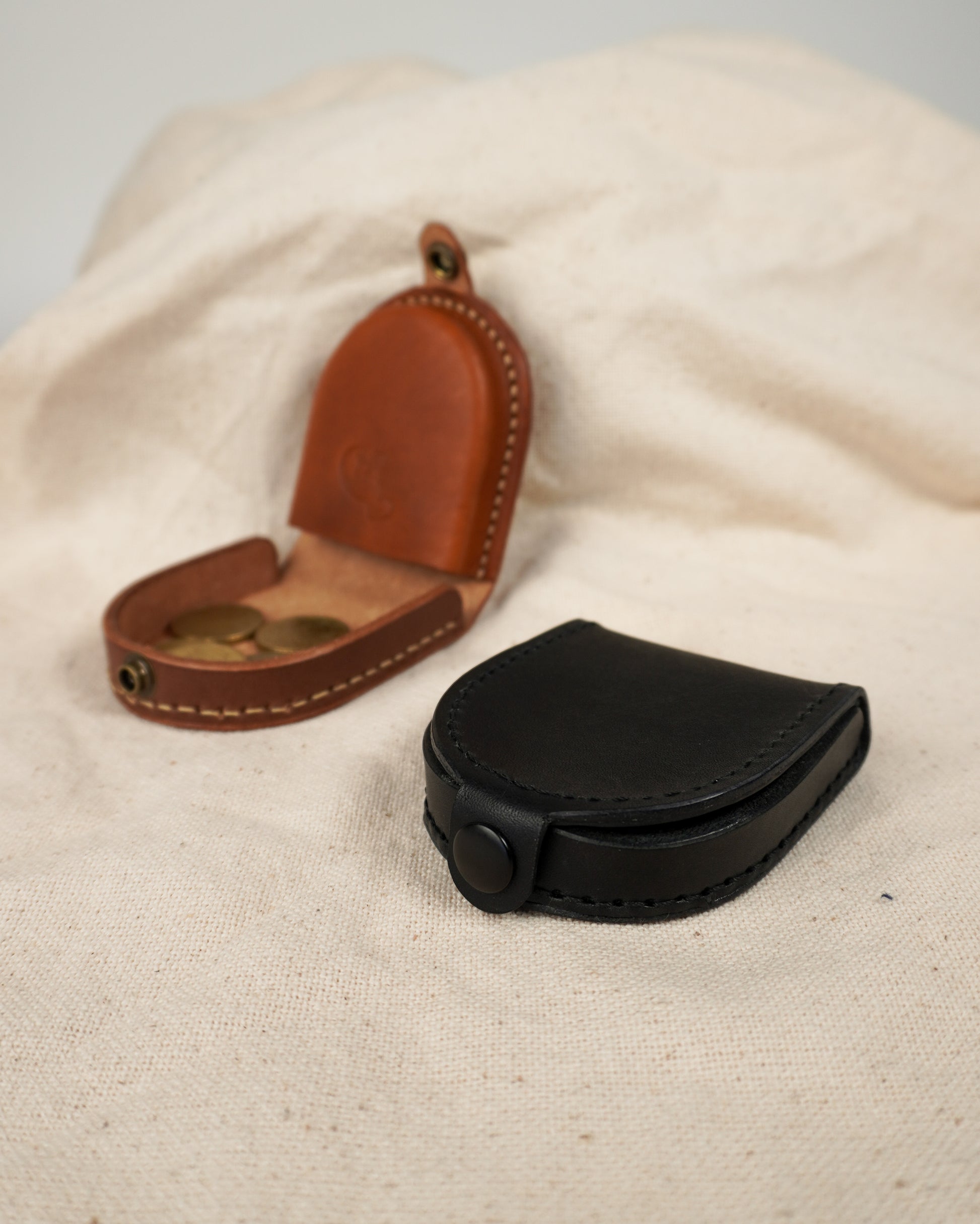Leather Coin Wallet Horseshoe Pocket Coin Purse