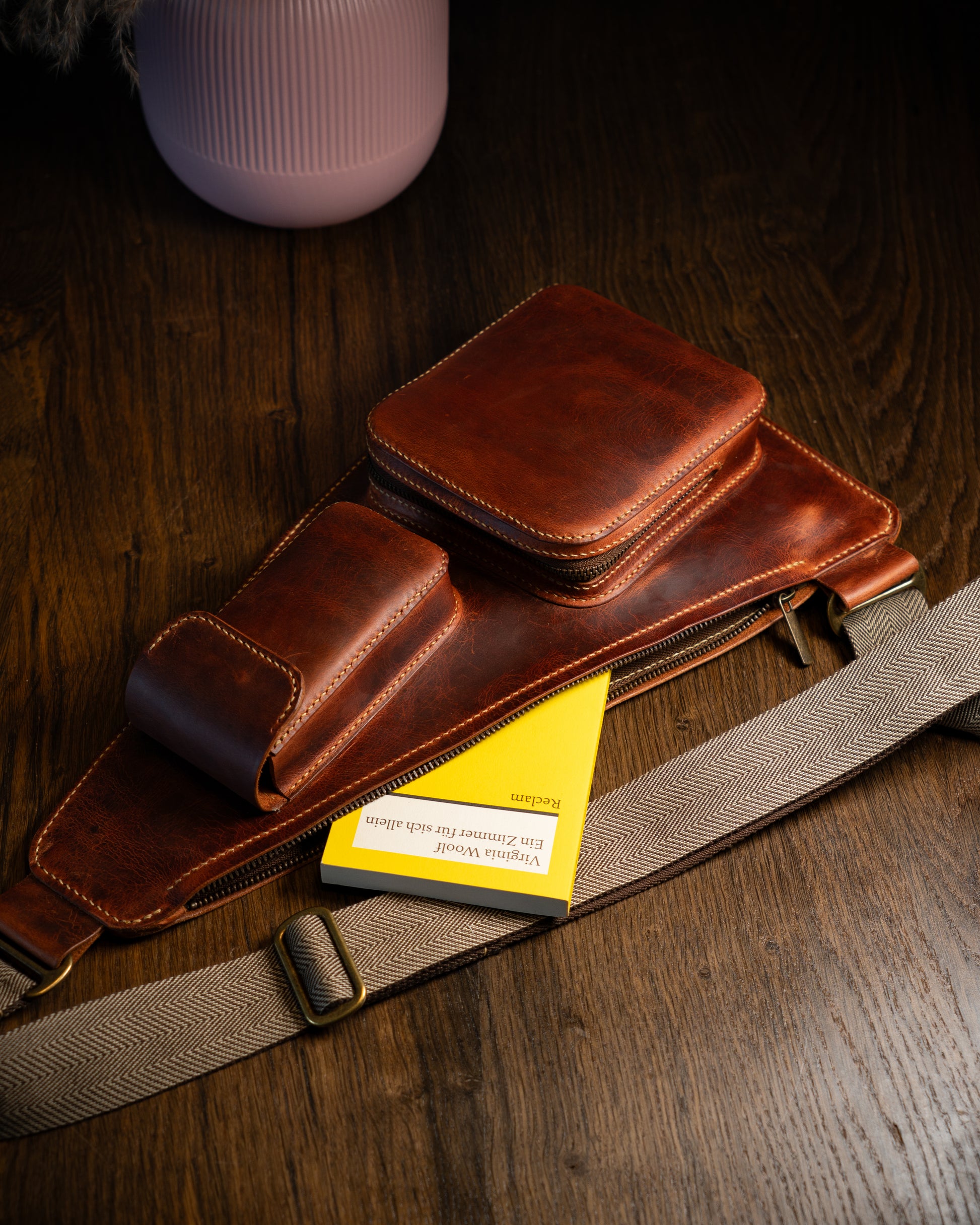 Tear Shaped Leather Sling Bag Pattern