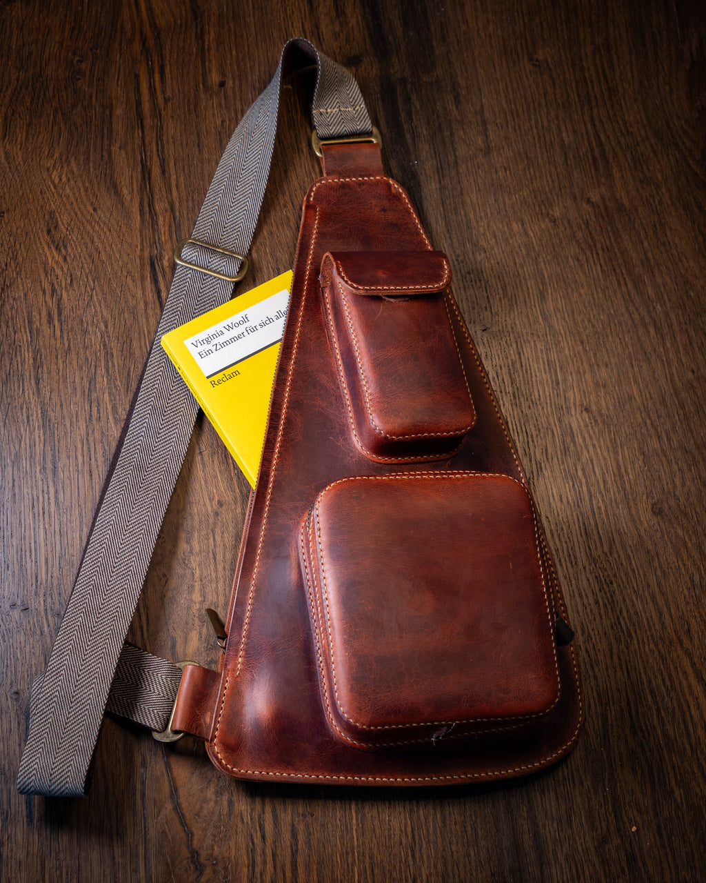 Tear Shaped Leather Sling Bag Pattern