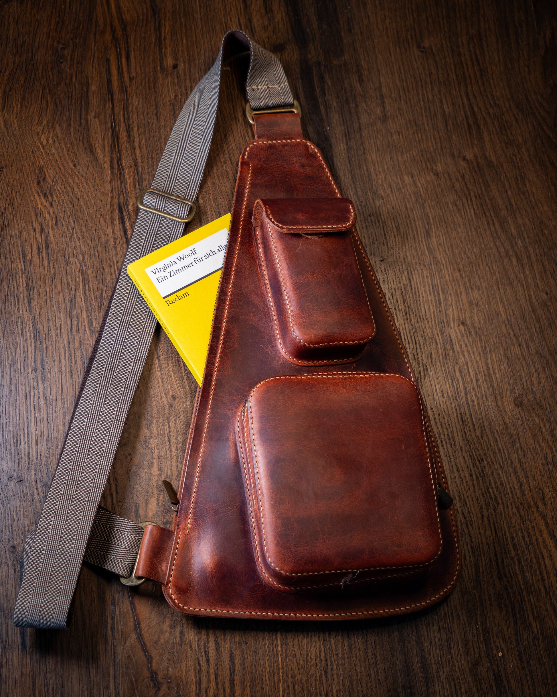 Tear Shaped Leather Sling Bag Pattern