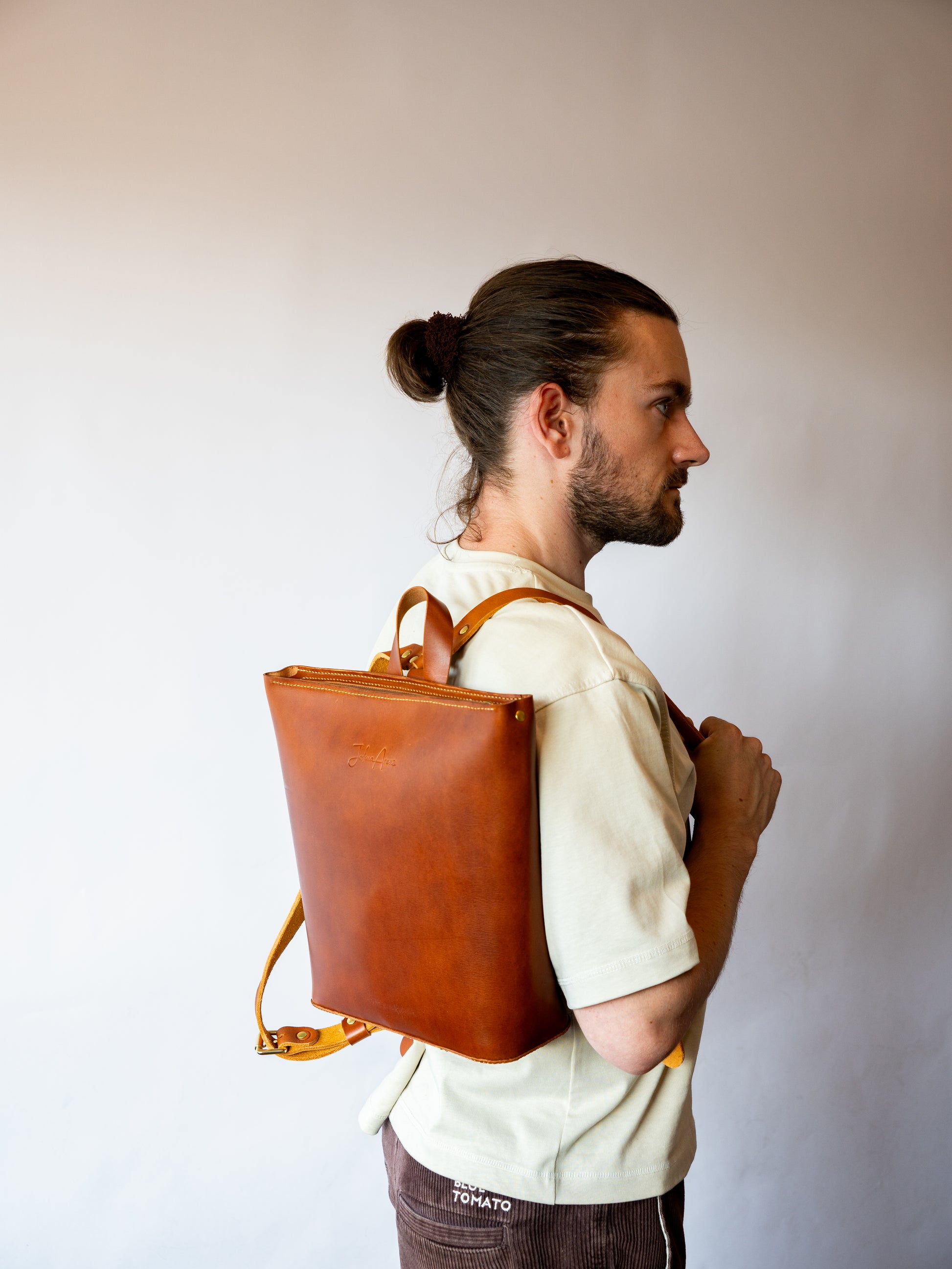 Minimalist Leather Backpack Pattern
