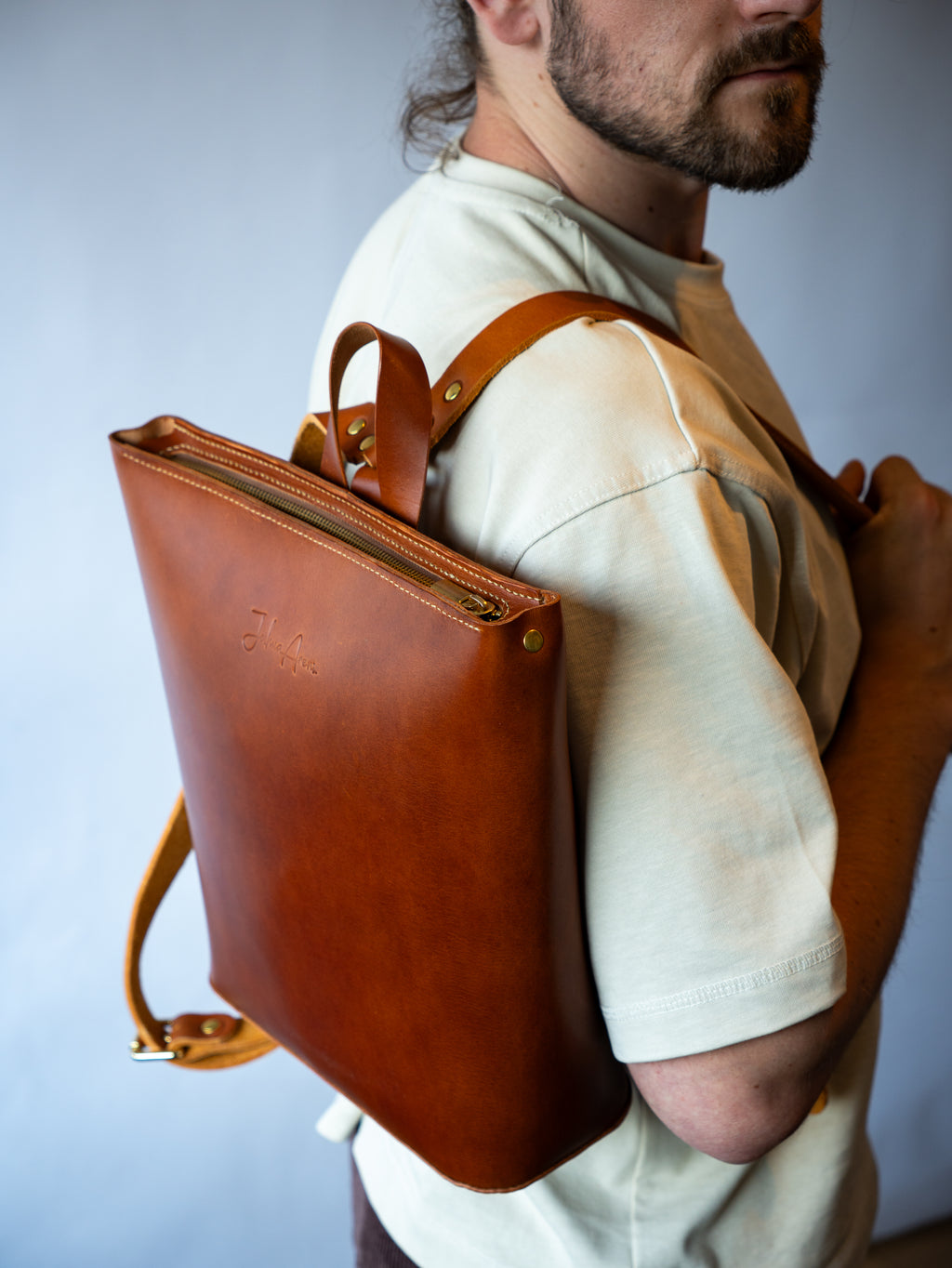 Minimalist Leather Backpack Pattern