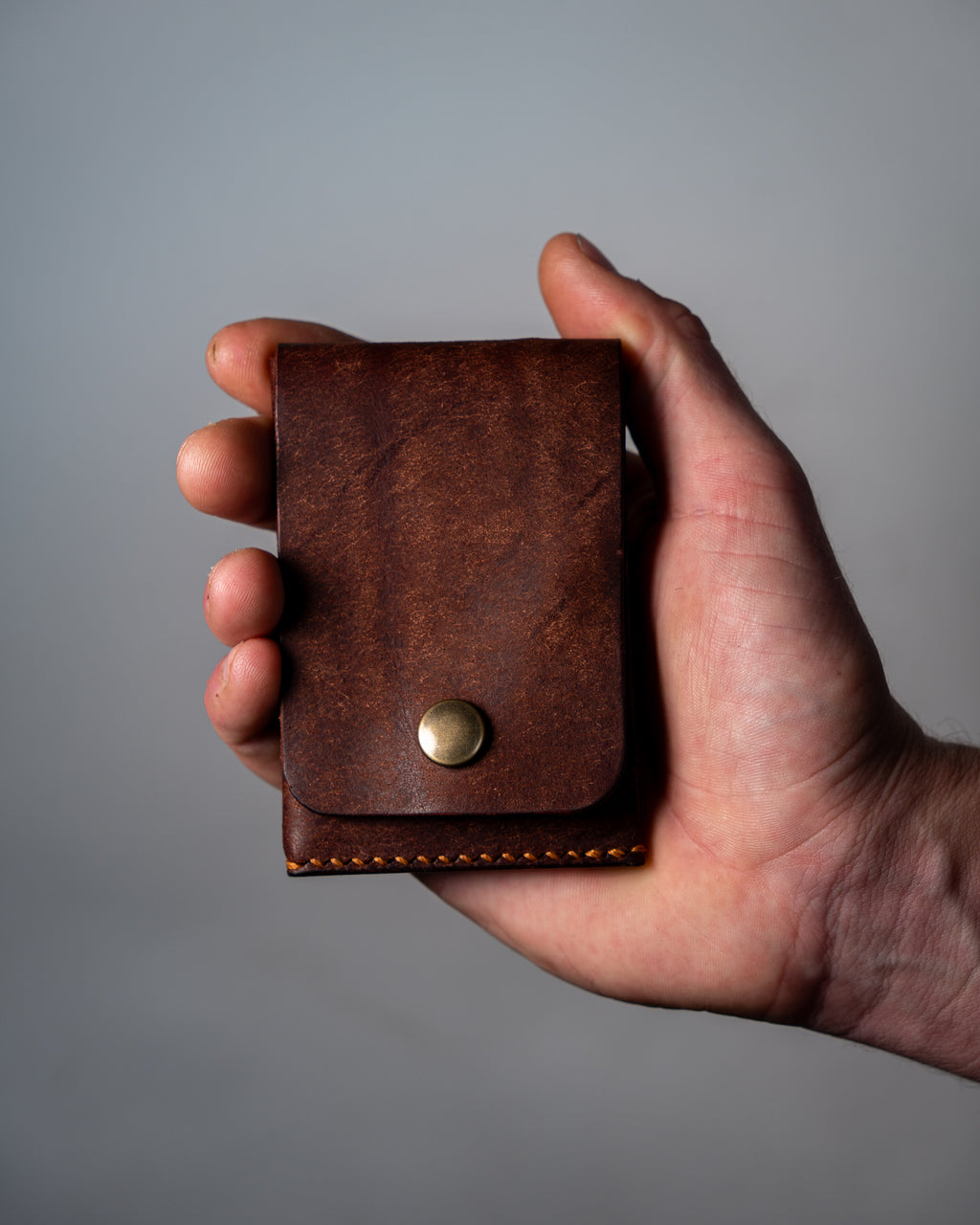 Kompakter Leder Geldbeutel mit Innenfächer