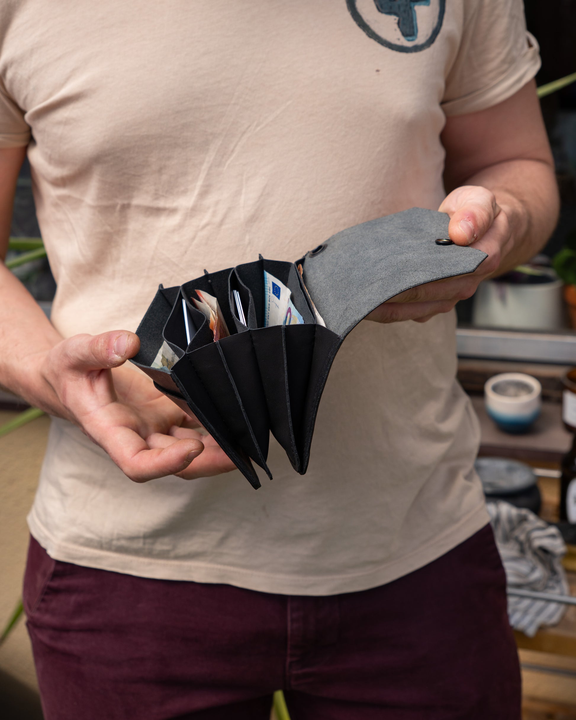 Akkordeon Geldbeutel