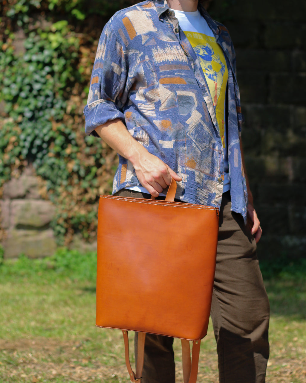 Minimalist Leather Backpack Pattern