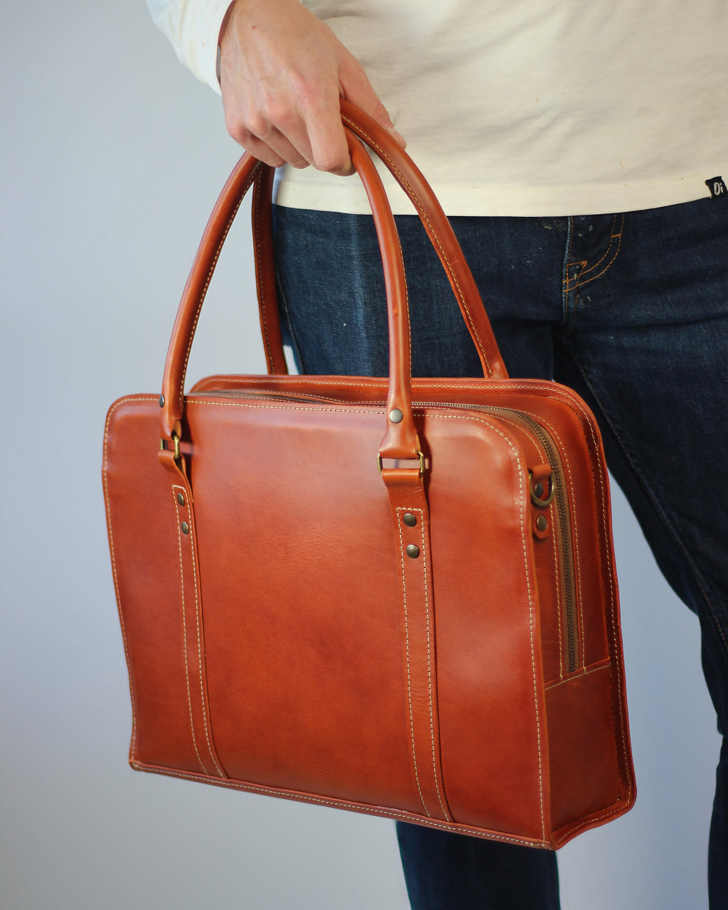 Leather Laptop Briefcase