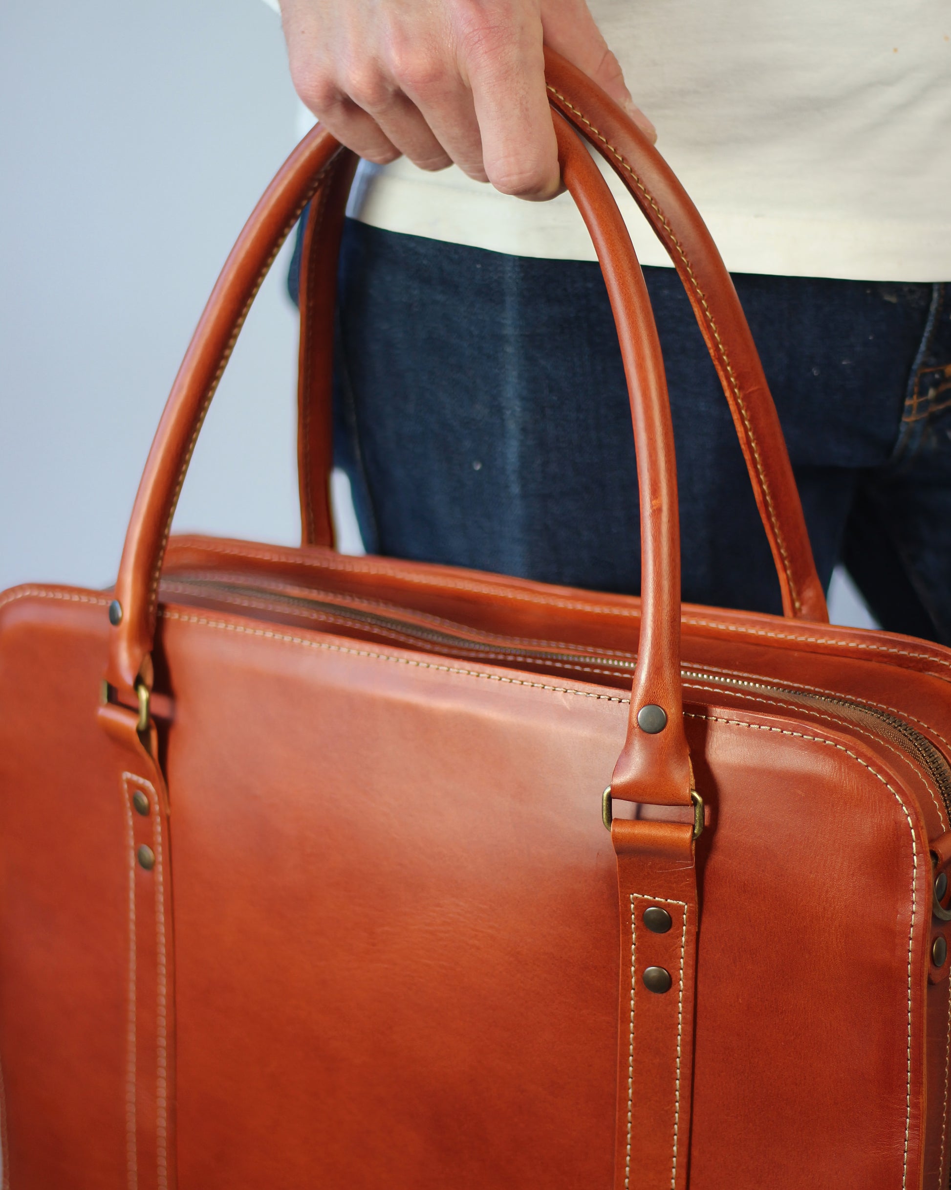 Leather Laptop Briefcase