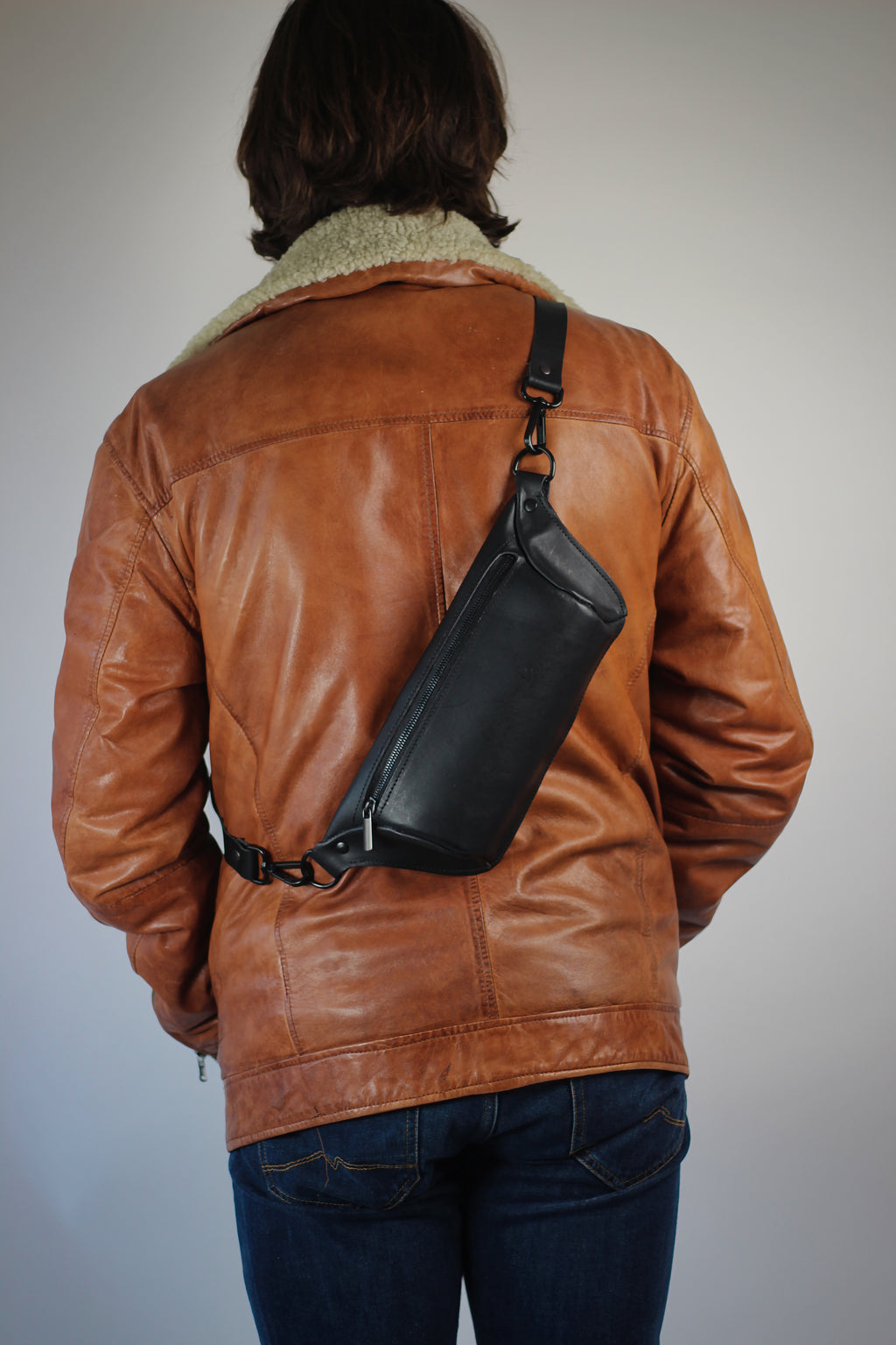 Handcrafted Leather Sling Bag, Leather Shoulder Bag