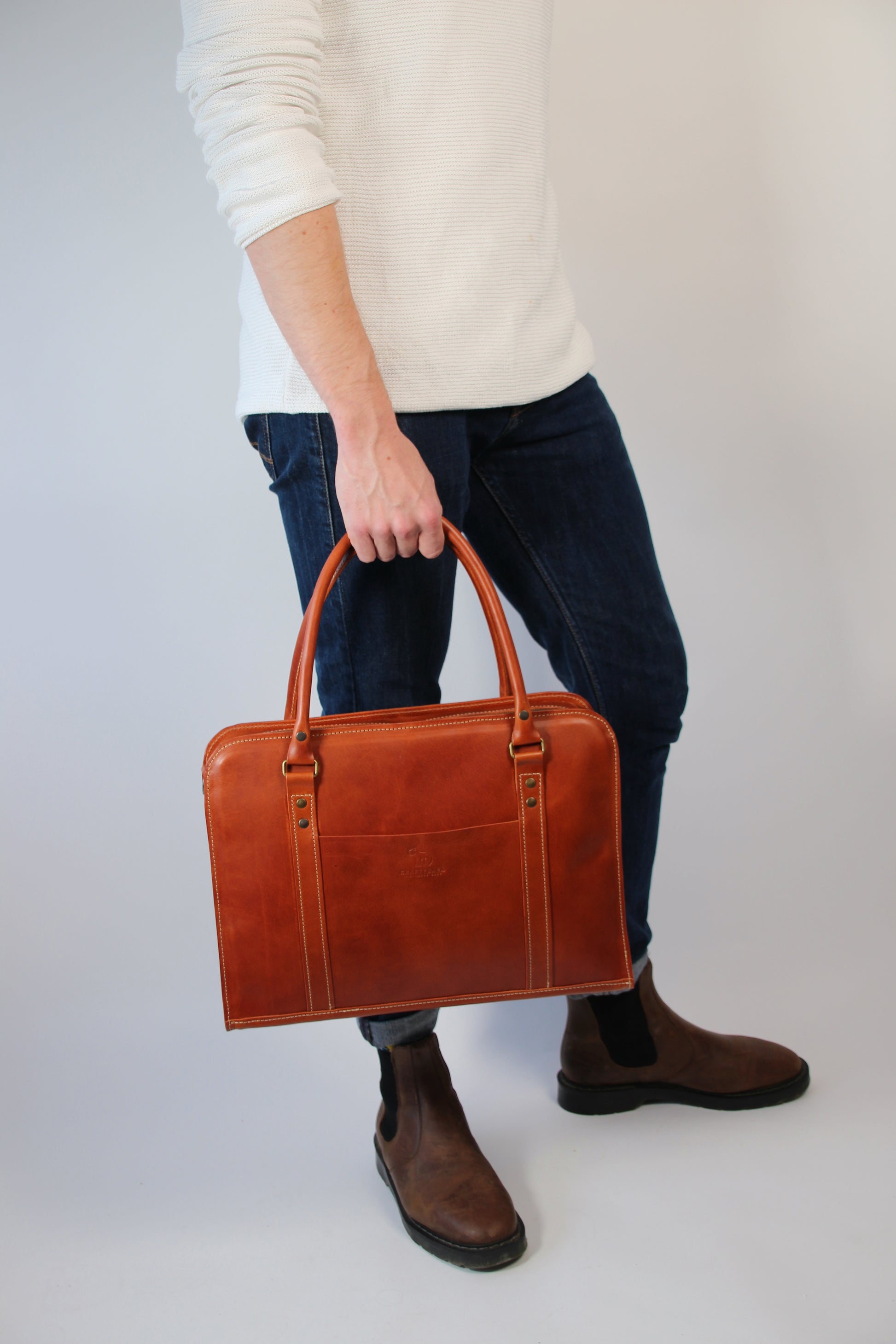 Leather Laptop Briefcase