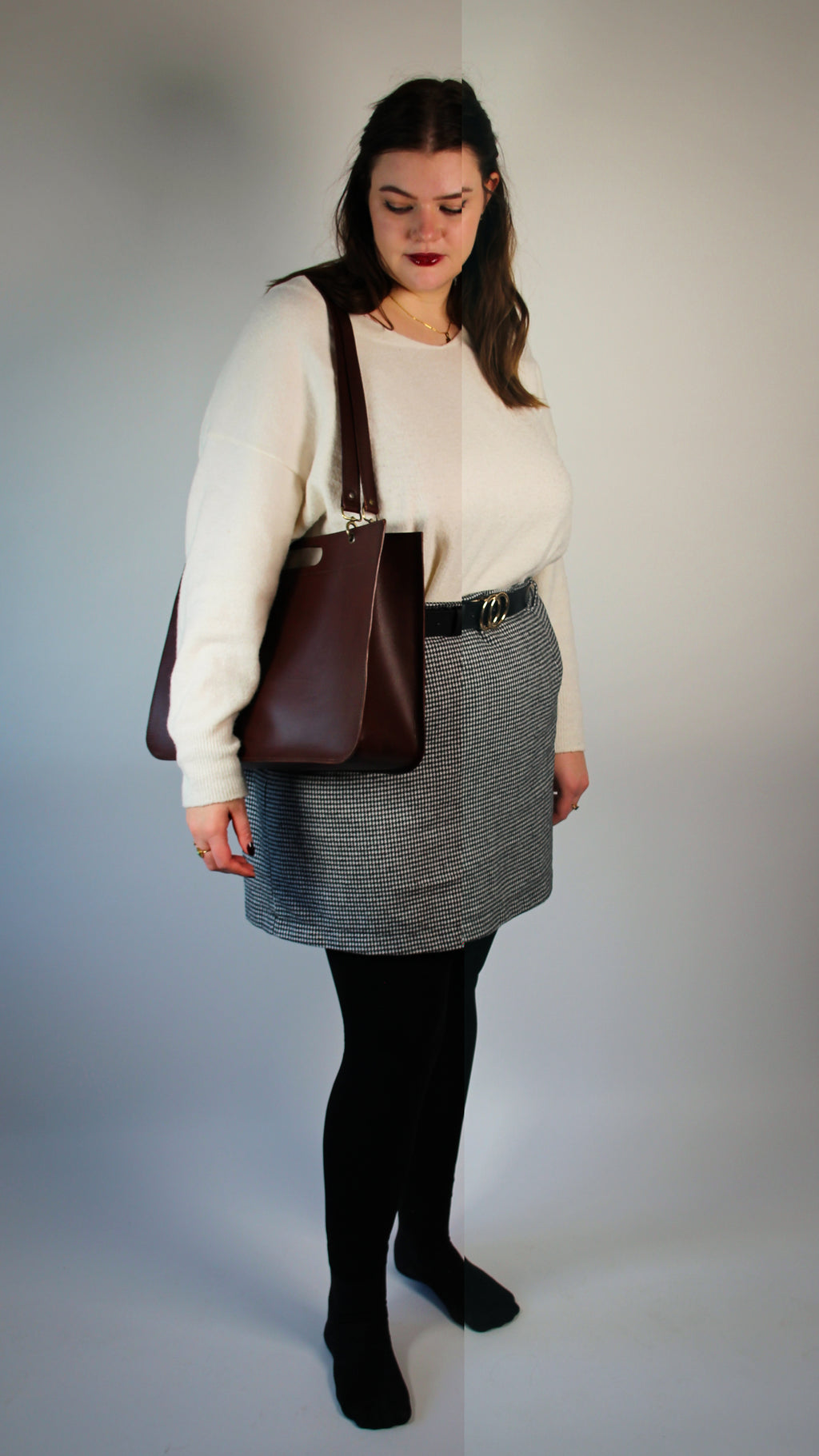 Spacious Leather Tote Bag