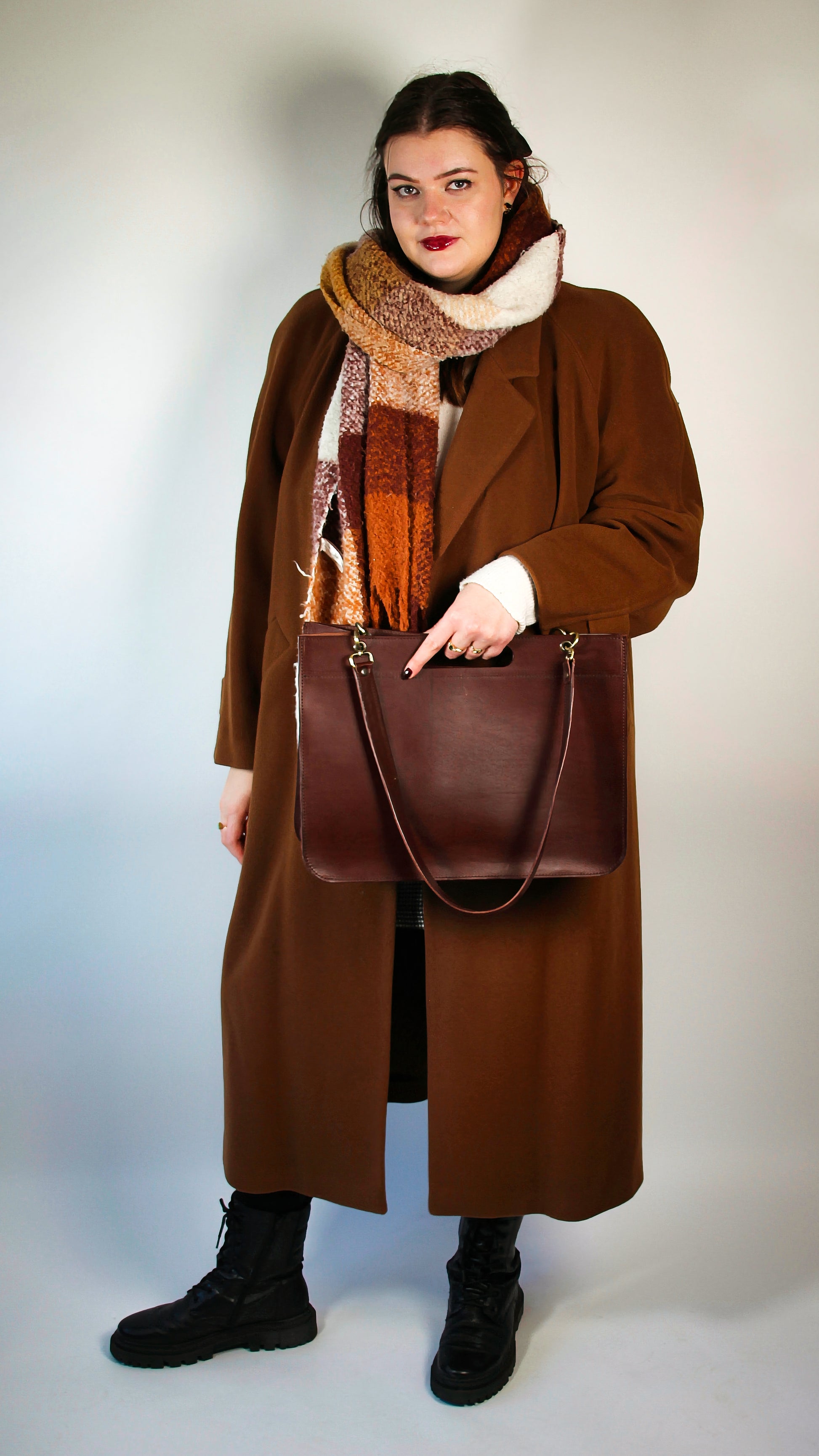 Spacious Leather Tote Bag