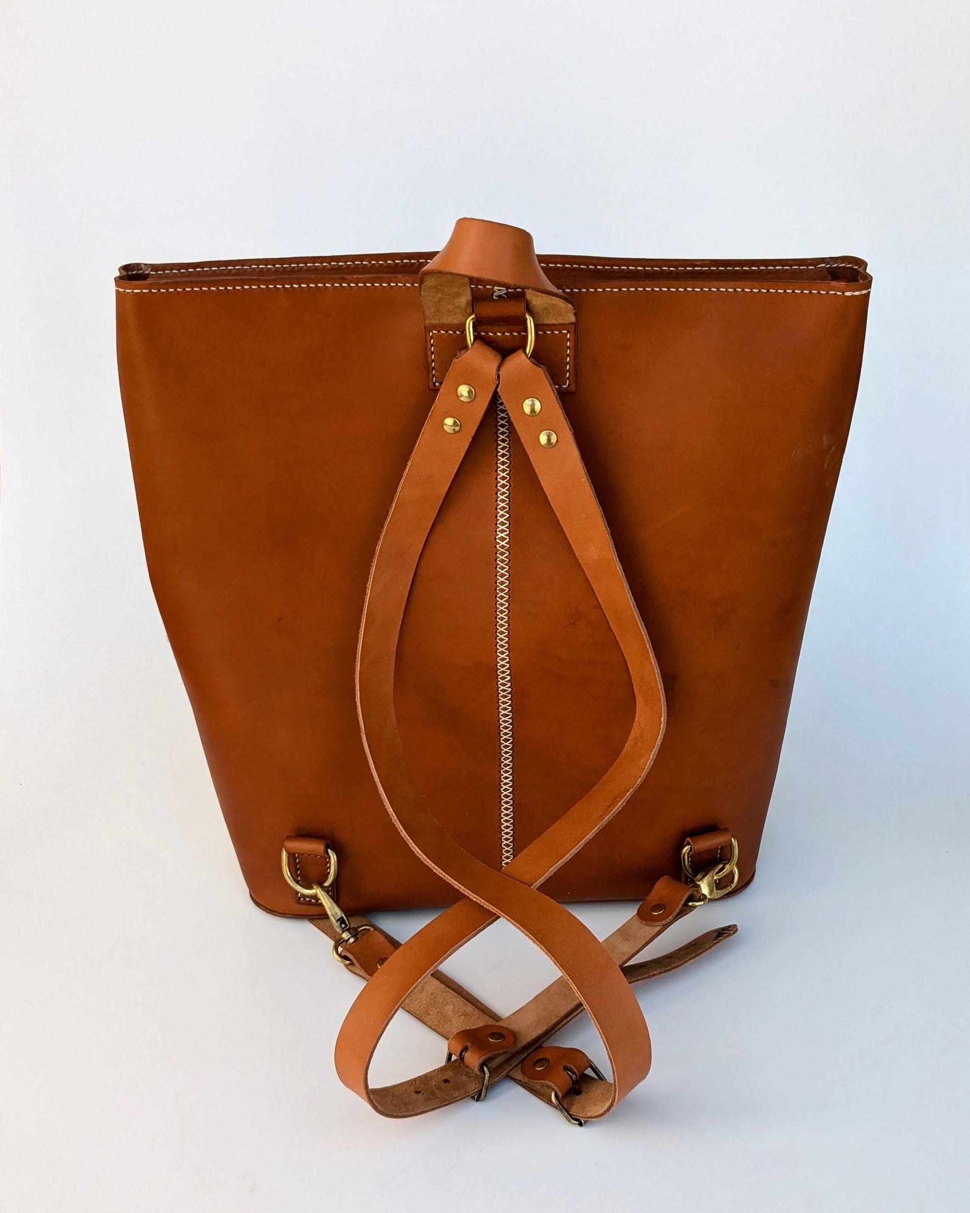 Minimalist Leather Backpack Pattern