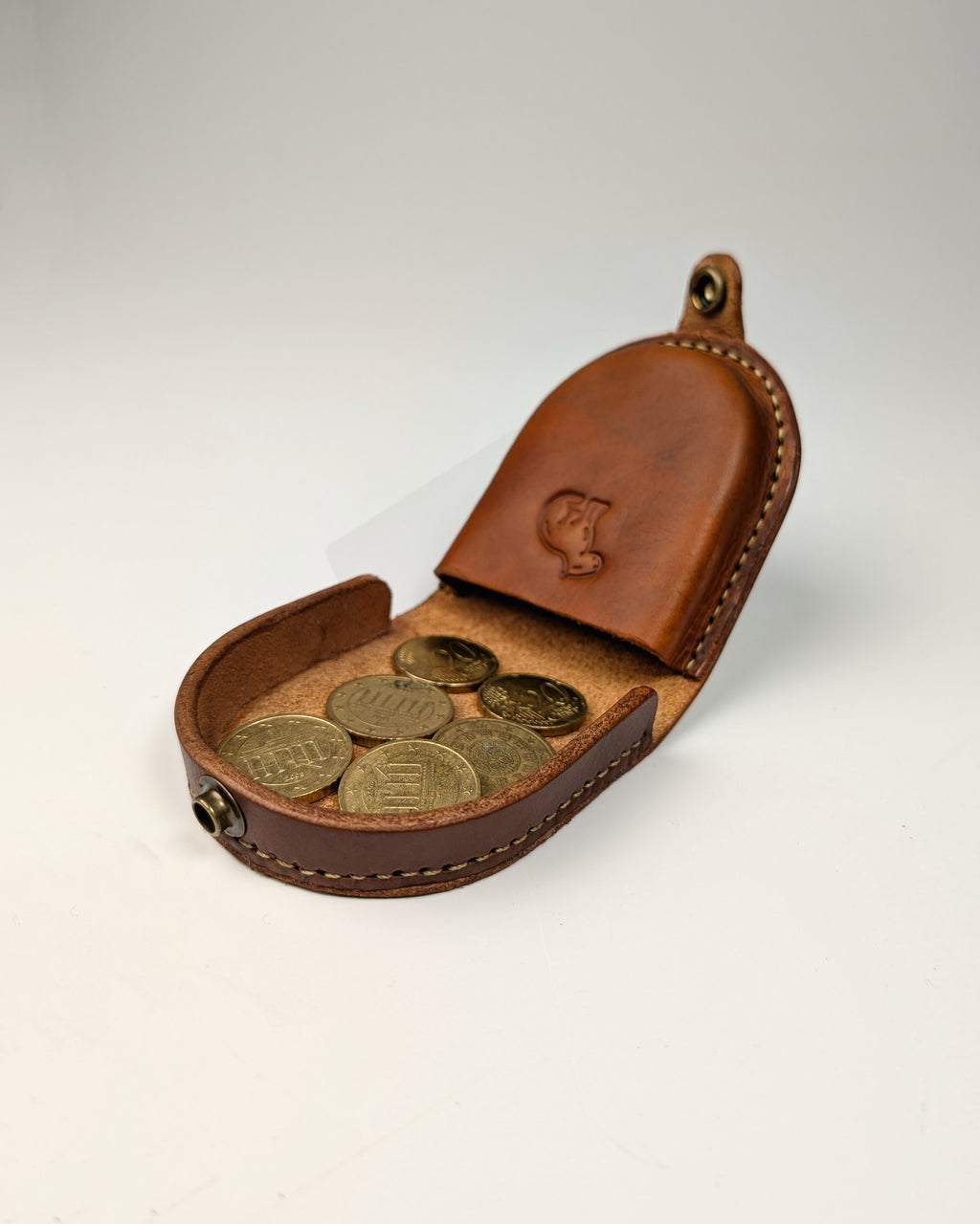 Leather Coin Wallet Horseshoe Pocket Coin Purse