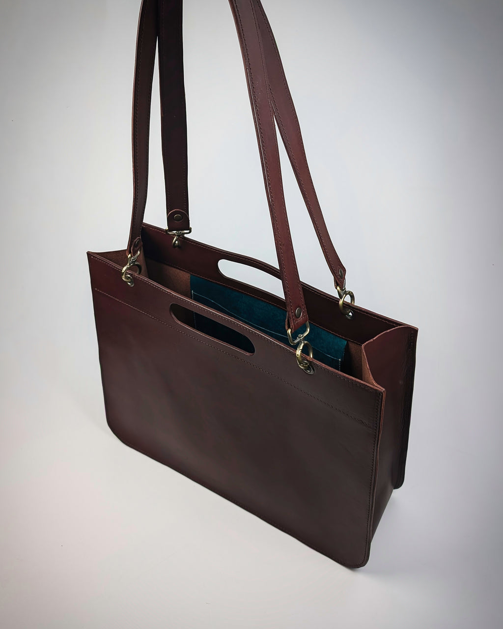 Spacious Leather Tote Bag