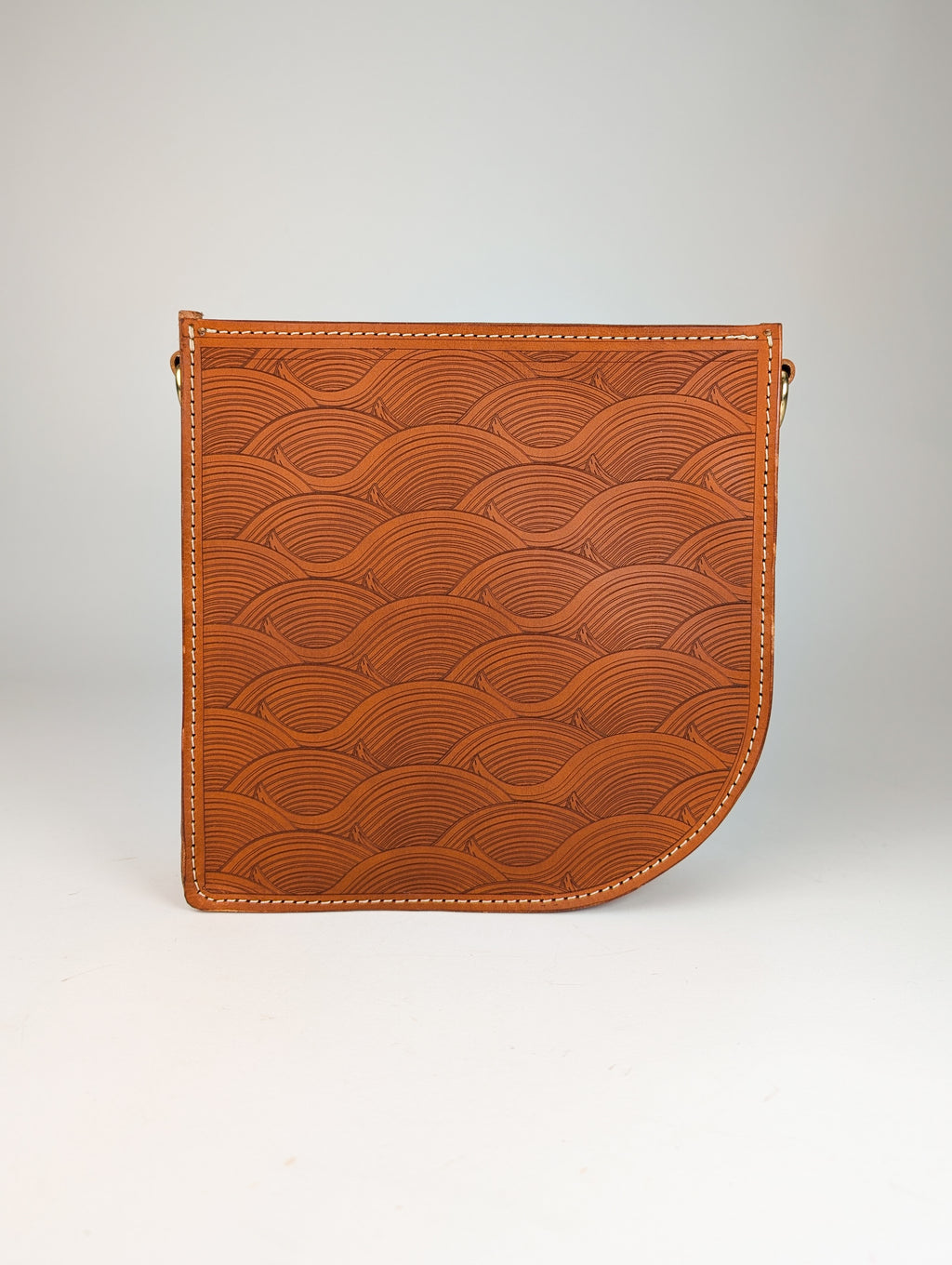Printed Asymetric Leather Bag Pattern
