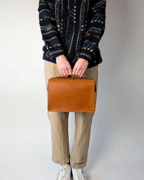 Doctor Style Leder Handtasche mit Schultergurt