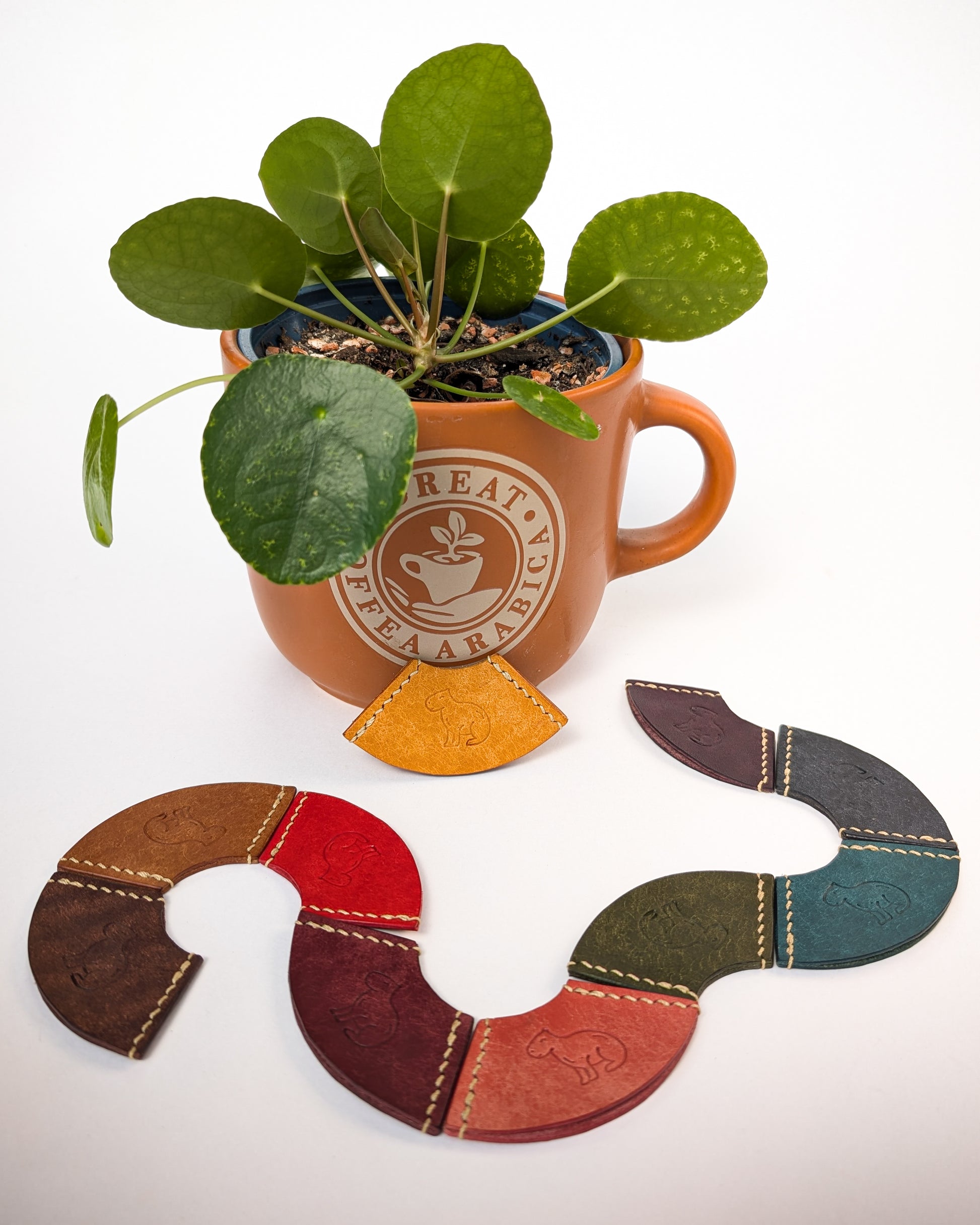 Handstitched Leather Bookmark - Capybara Design