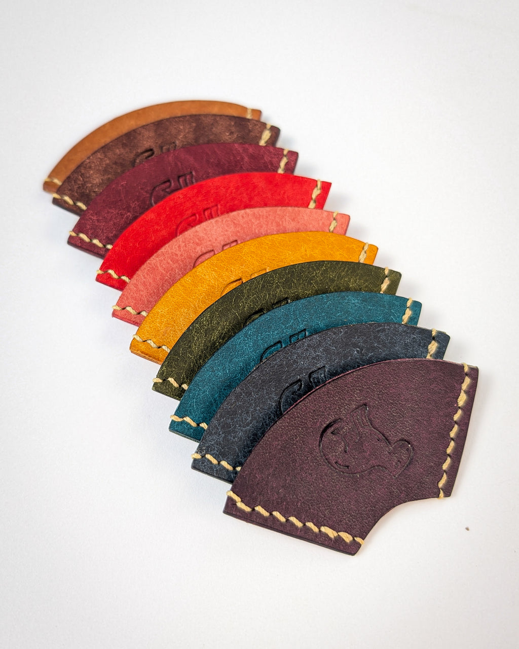 Handstitched Leather Bookmark - Capybara Design