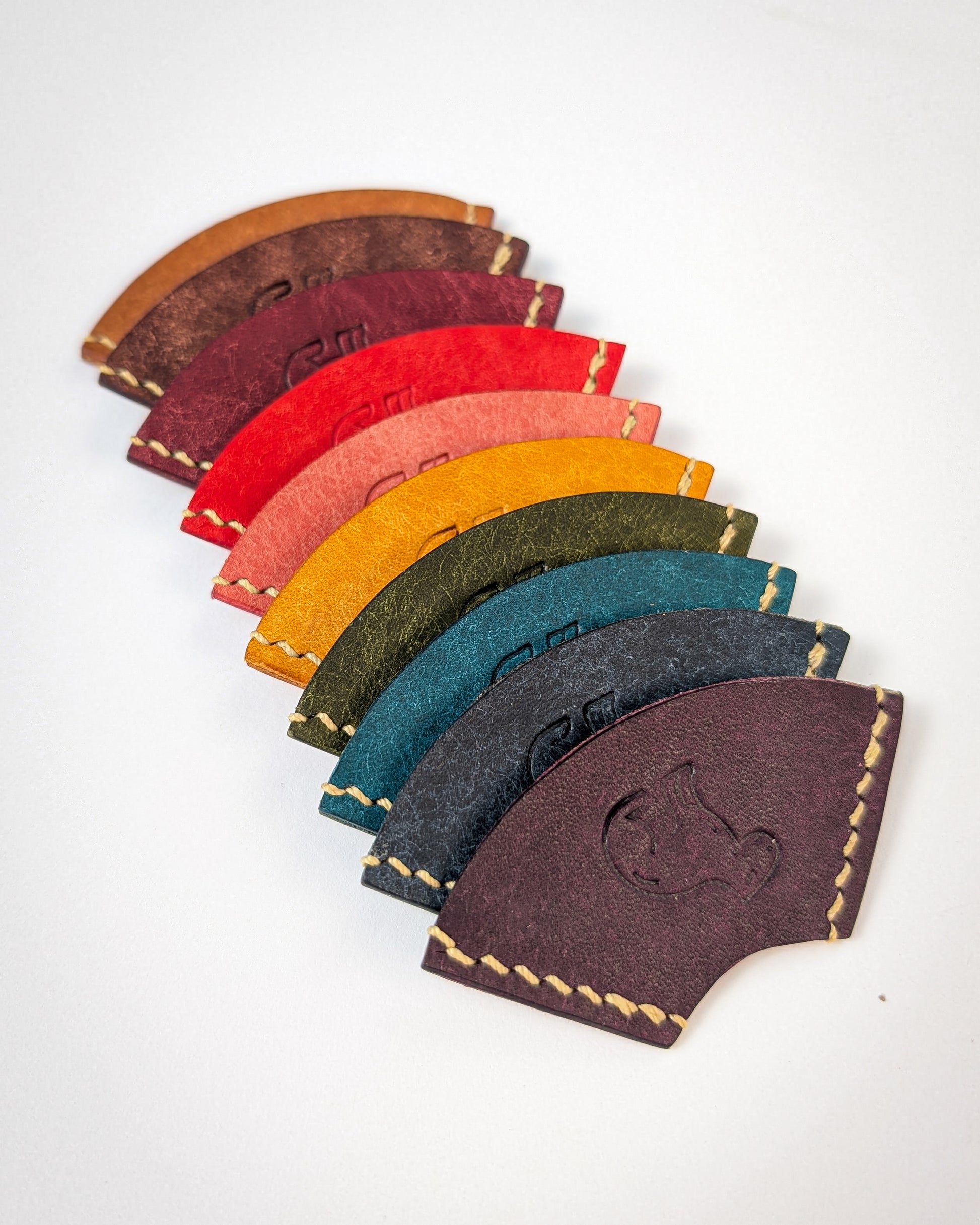 Handstitched Leather Bookmark - Capybara Design