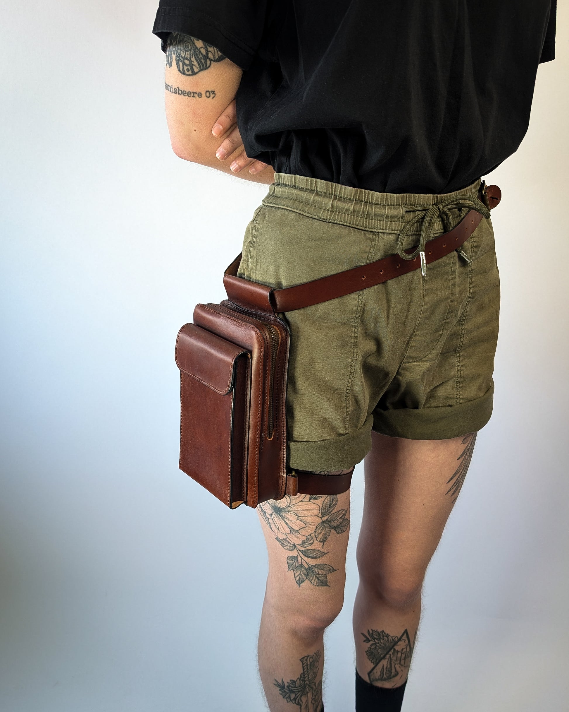 Leather Crossbody and Leg Bag Pattern