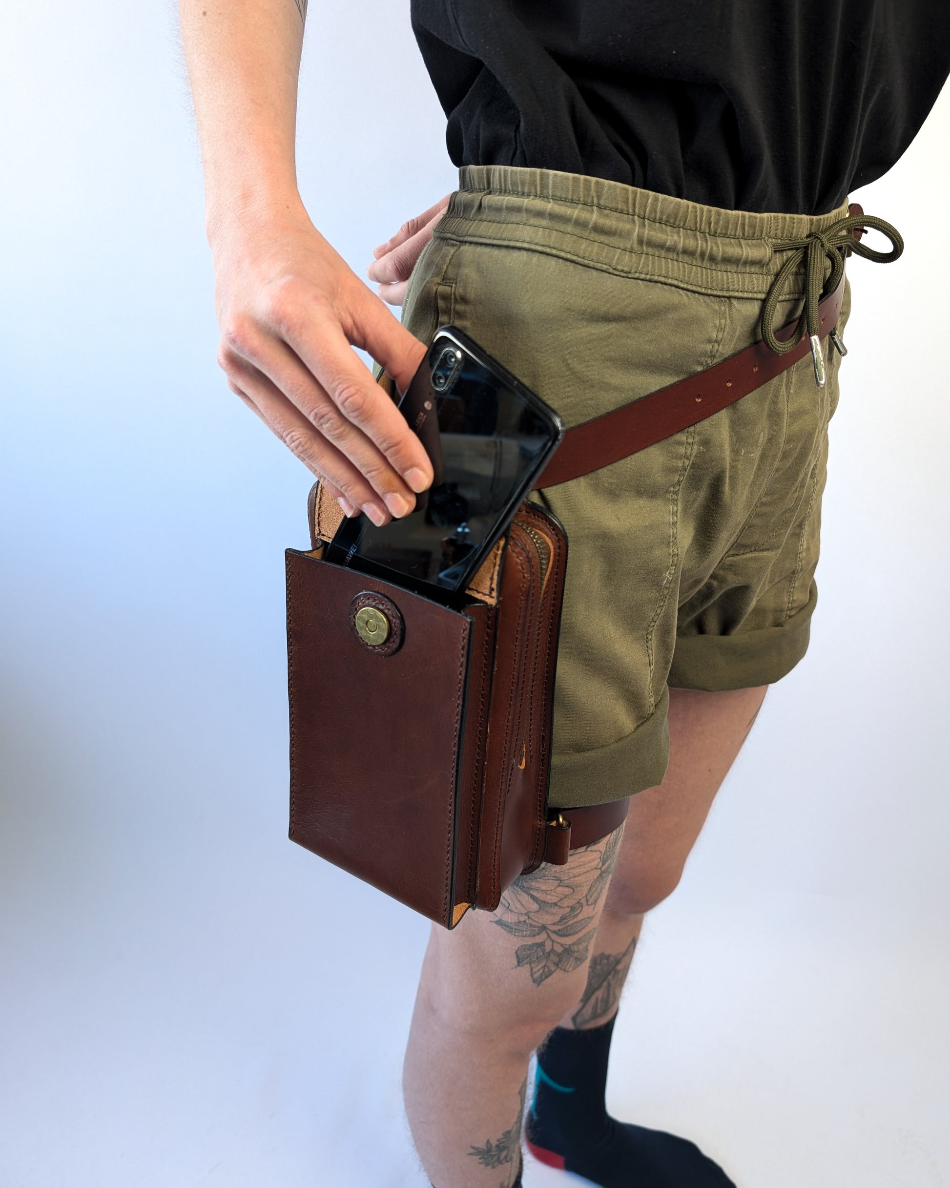 Leather Crossbody and Leg Bag Pattern