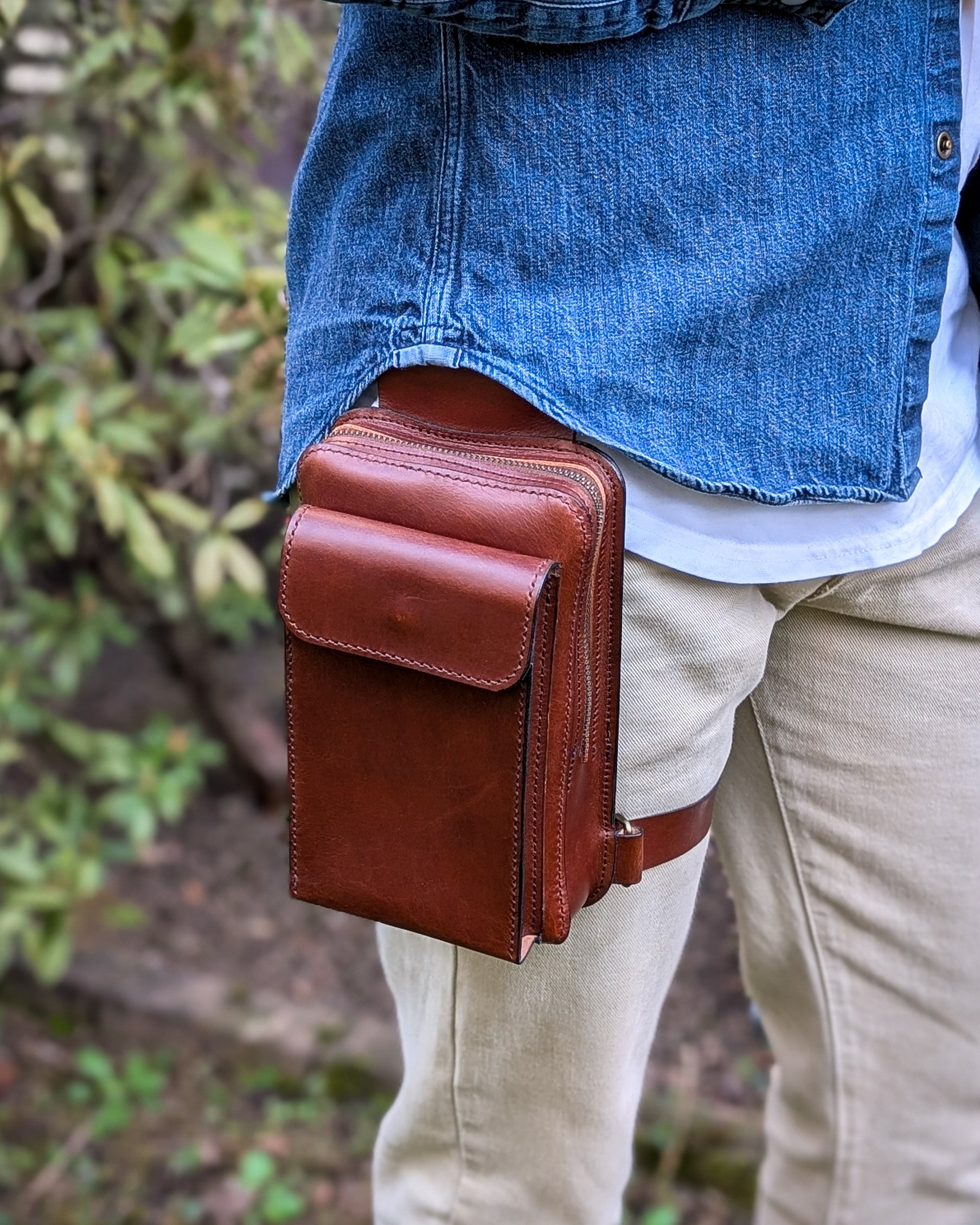 Leather Crossbody and Leg Bag Pattern