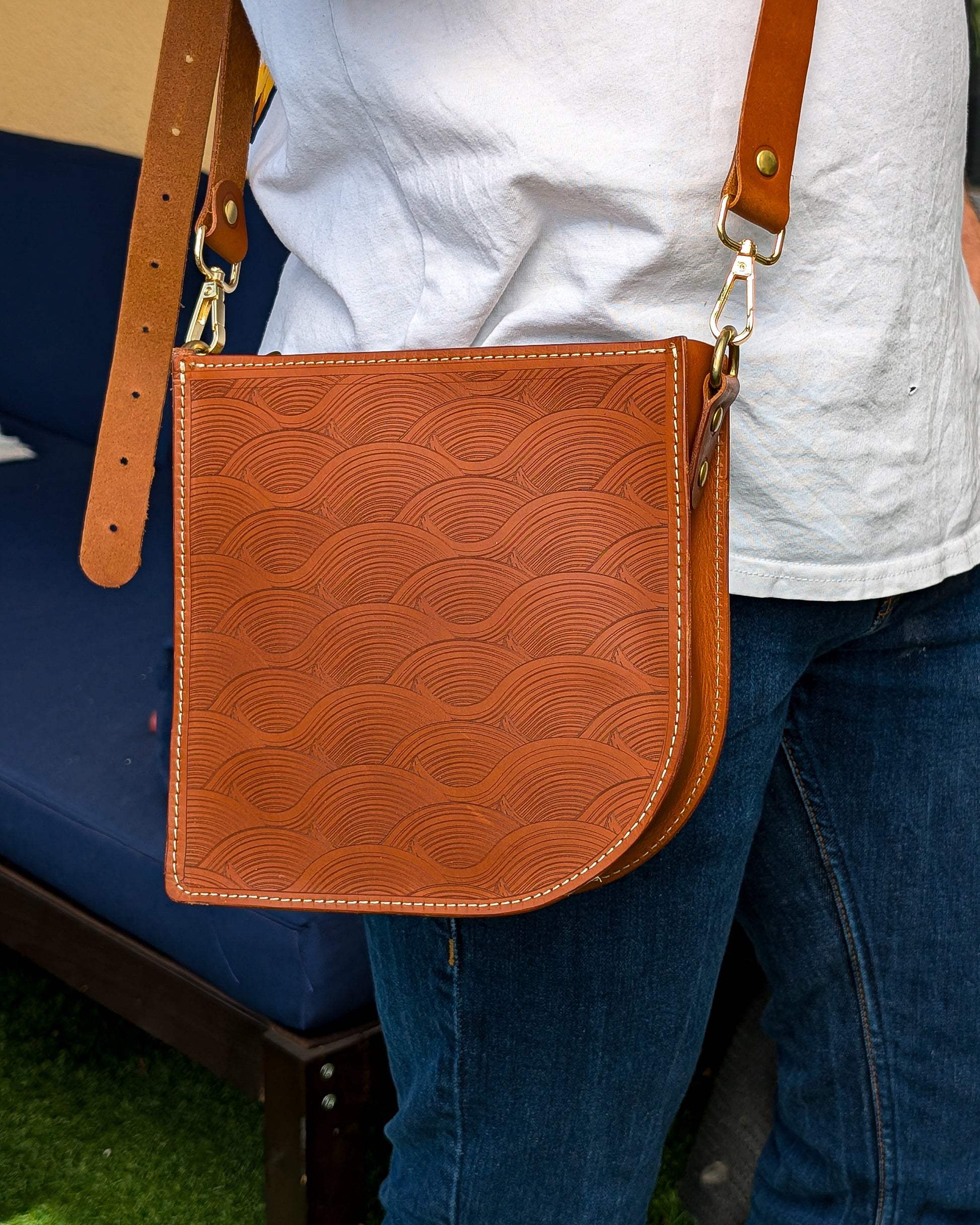 Leather Crossbody Purse different Print options