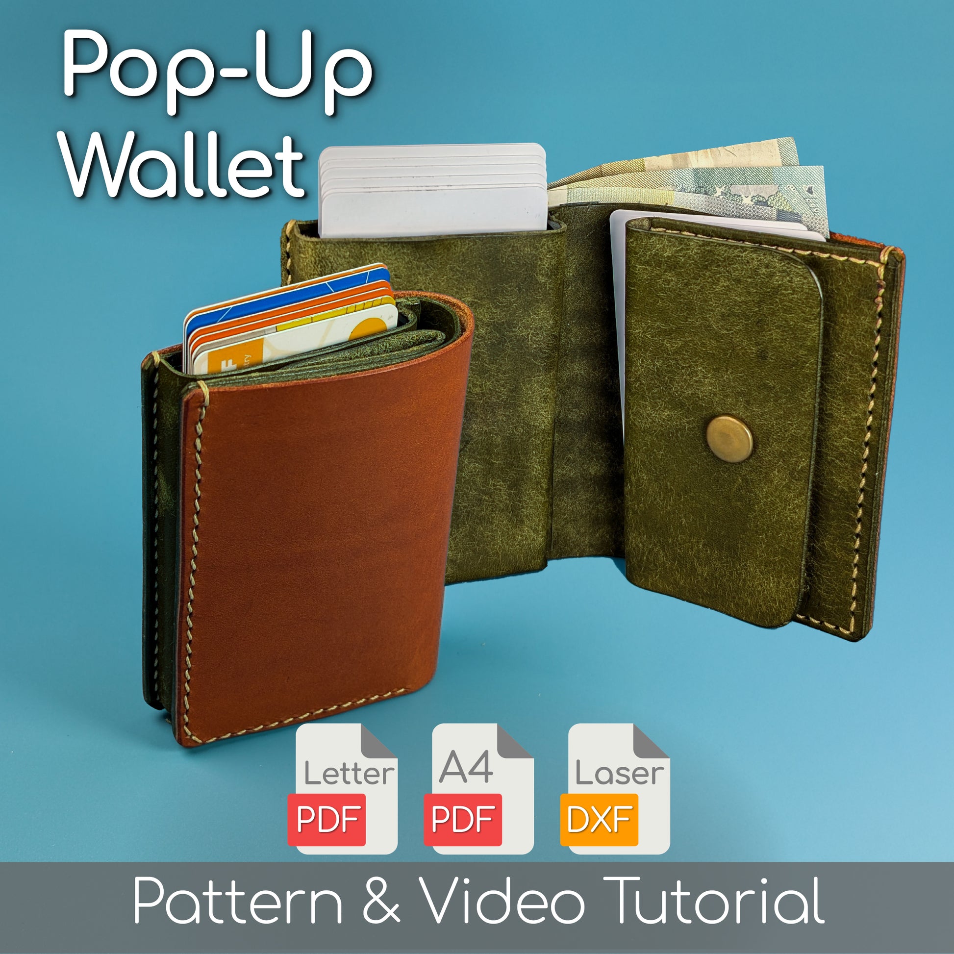 Pop-up Leather Wallet Pattern
