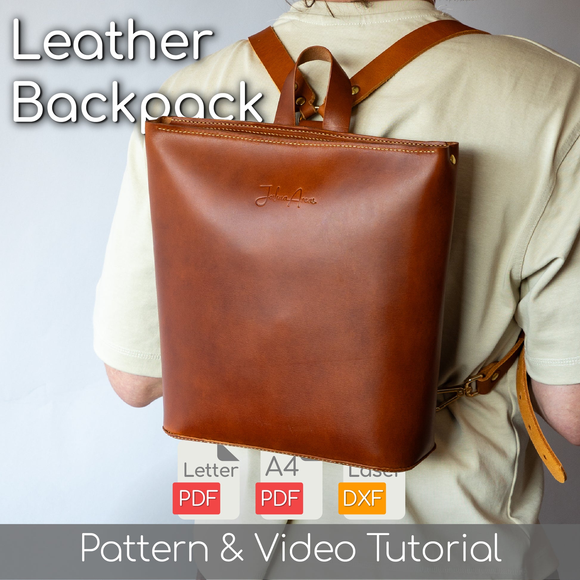 Minimalist Leather Backpack Pattern
