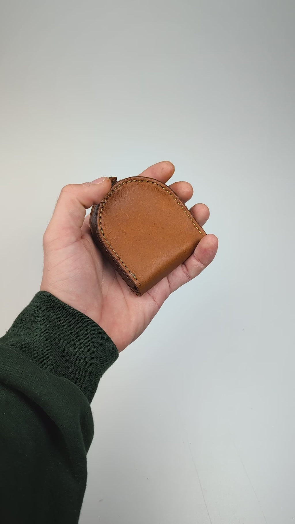 Leather Coin Wallet Horseshoe Pocket Coin Purse